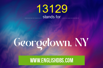 13129 means Georgetown, NY 13129