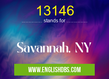 13146 means Savannah, NY 13146