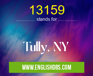 13159 means Tully, NY 13159