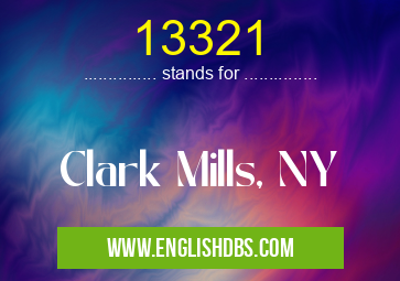 13321 means Clark Mills, NY 13321