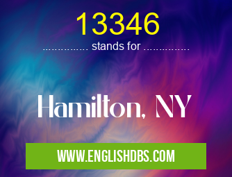 13346 means Hamilton, NY 13346