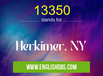 13350 means Herkimer, NY 13350