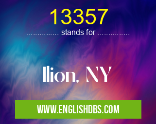 13357 means Ilion, NY 13357