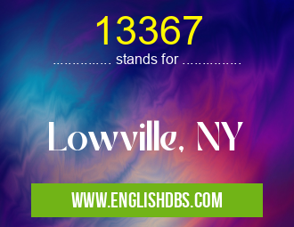 13367 means Lowville, NY 13367