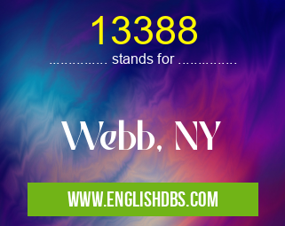 13388 means Webb, NY 13388