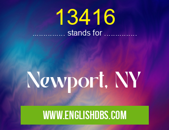 13416 means Newport, NY 13416