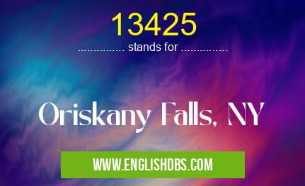 13425 means Oriskany Falls, NY 13425