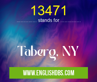 13471 means Taberg, NY 13471