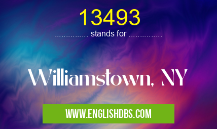 13493 means Williamstown, NY 13493