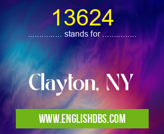 13624 means Clayton, NY 13624
