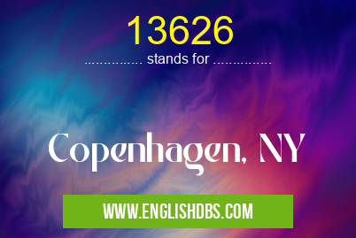 13626 means Copenhagen, NY 13626