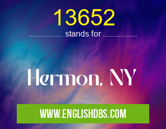 13652 means Hermon, NY 13652