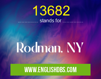 13682 means Rodman, NY 13682