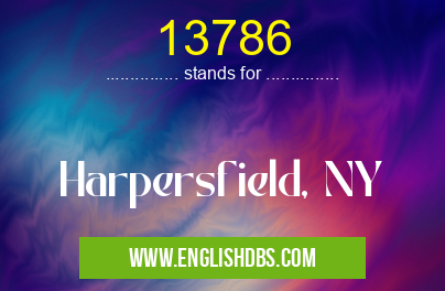 13786 means Harpersfield, NY 13786