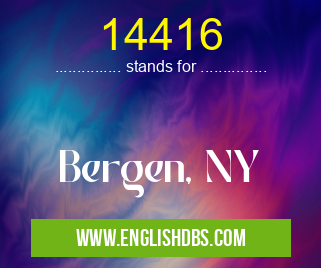 14416 means Bergen, NY 14416