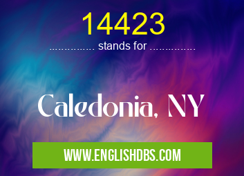 14423 means Caledonia, NY 14423