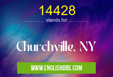 14428 means Churchville, NY 14428