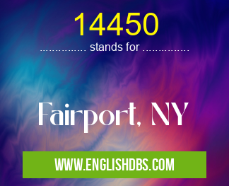 14450 means Fairport, NY 14450