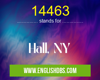 14463 means Hall, NY 14463