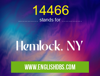 14466 means Hemlock, NY 14466