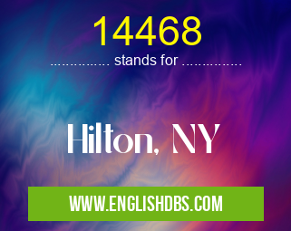 14468 means Hilton, NY 14468