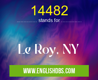 14482 means Le Roy, NY 14482