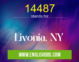 14487 means Livonia, NY 14487