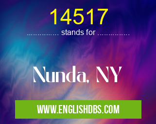 14517 means Nunda, NY 14517