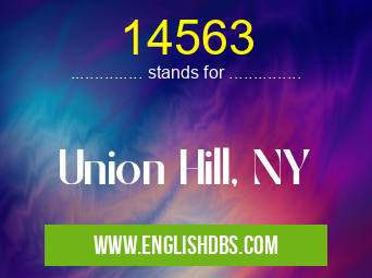 14563 means Union Hill, NY 14563