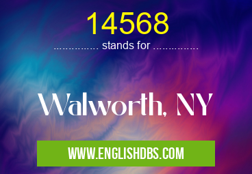 14568 means Walworth, NY 14568