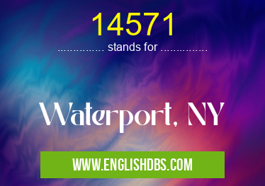 14571 means Waterport, NY 14571