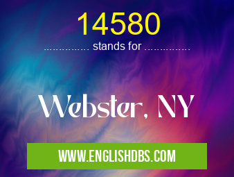 14580 means Webster, NY 14580