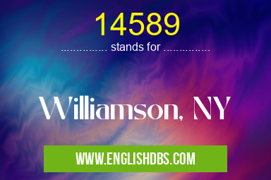 14589 means Williamson, NY 14589