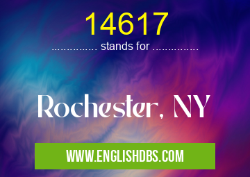 14617 means Rochester, NY 14617
