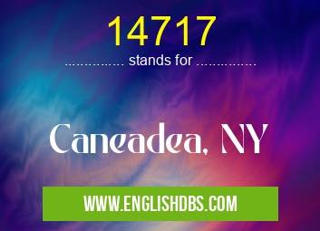 14717 means Caneadea, NY 14717