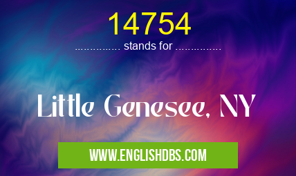 14754 means Little Genesee, NY 14754