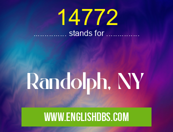 14772 means Randolph, NY 14772