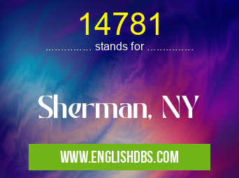 14781 means Sherman, NY 14781