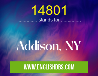 14801 means Addison, NY 14801