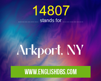 14807 means Arkport, NY 14807