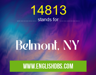 14813 means Belmont, NY 14813