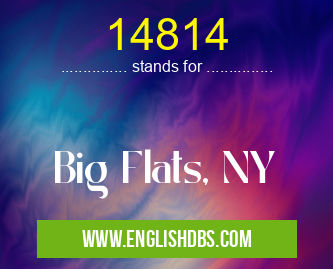 14814 means Big Flats, NY 14814