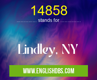 14858 means Lindley, NY 14858
