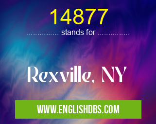 14877 means Rexville, NY 14877