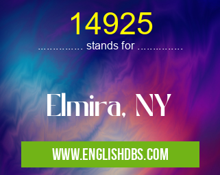 14925 means Elmira, NY 14925