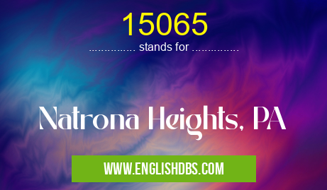 15065 means Natrona Heights, PA 15065