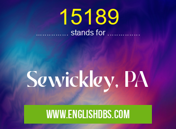 15189 means Sewickley, PA 15189