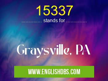 15337 means Graysville, PA 15337