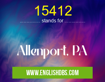 15412 means Allenport, PA 15412