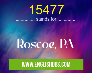 15477 means Roscoe, PA 15477
